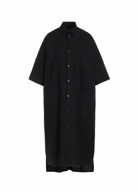 understated look Easy Pretty [Y's BORN PRODUCT] THIN COTTON TWILL BIG SHIRT DRESS