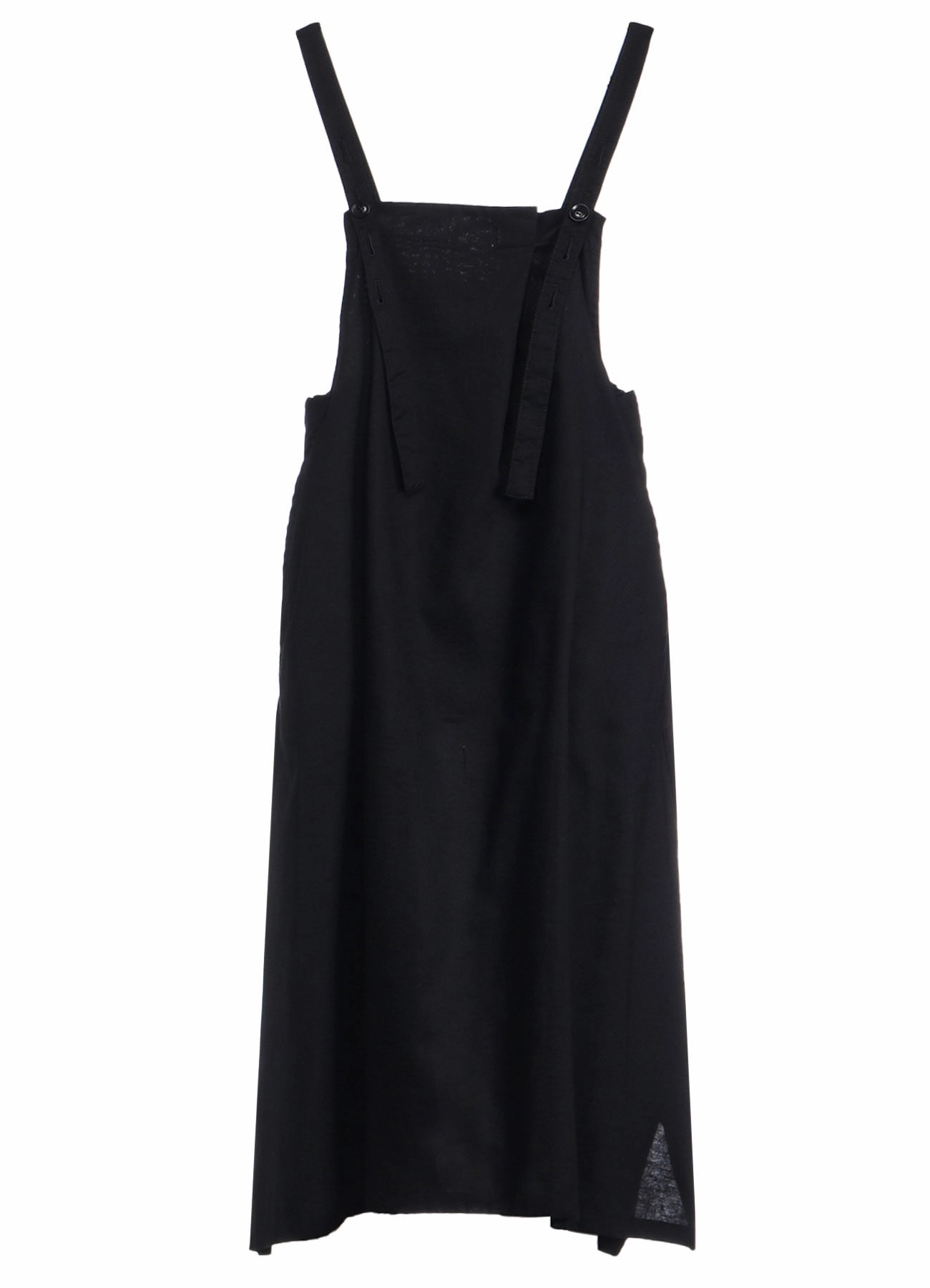 [Y's BORN PRODUCT] THIN COTTON TWILL FRONT TUCKED SHOULDER STRAP DRESS Classic Wear Vibrant Movement
