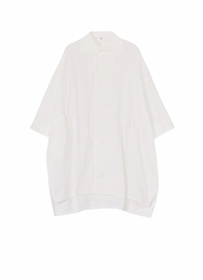 [Y's BORN PRODUCT] THIN COTTON TWILL OVERSIZED DRESS Street Ready