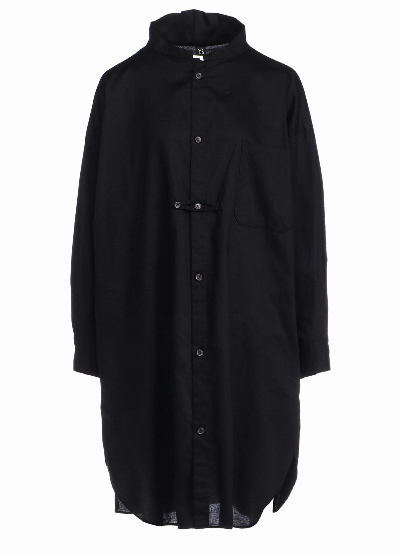 Sleek Cut Sculpted Fit [Y's BORN PRODUCT] THIN COTTON TWILL SHIRT DRESS