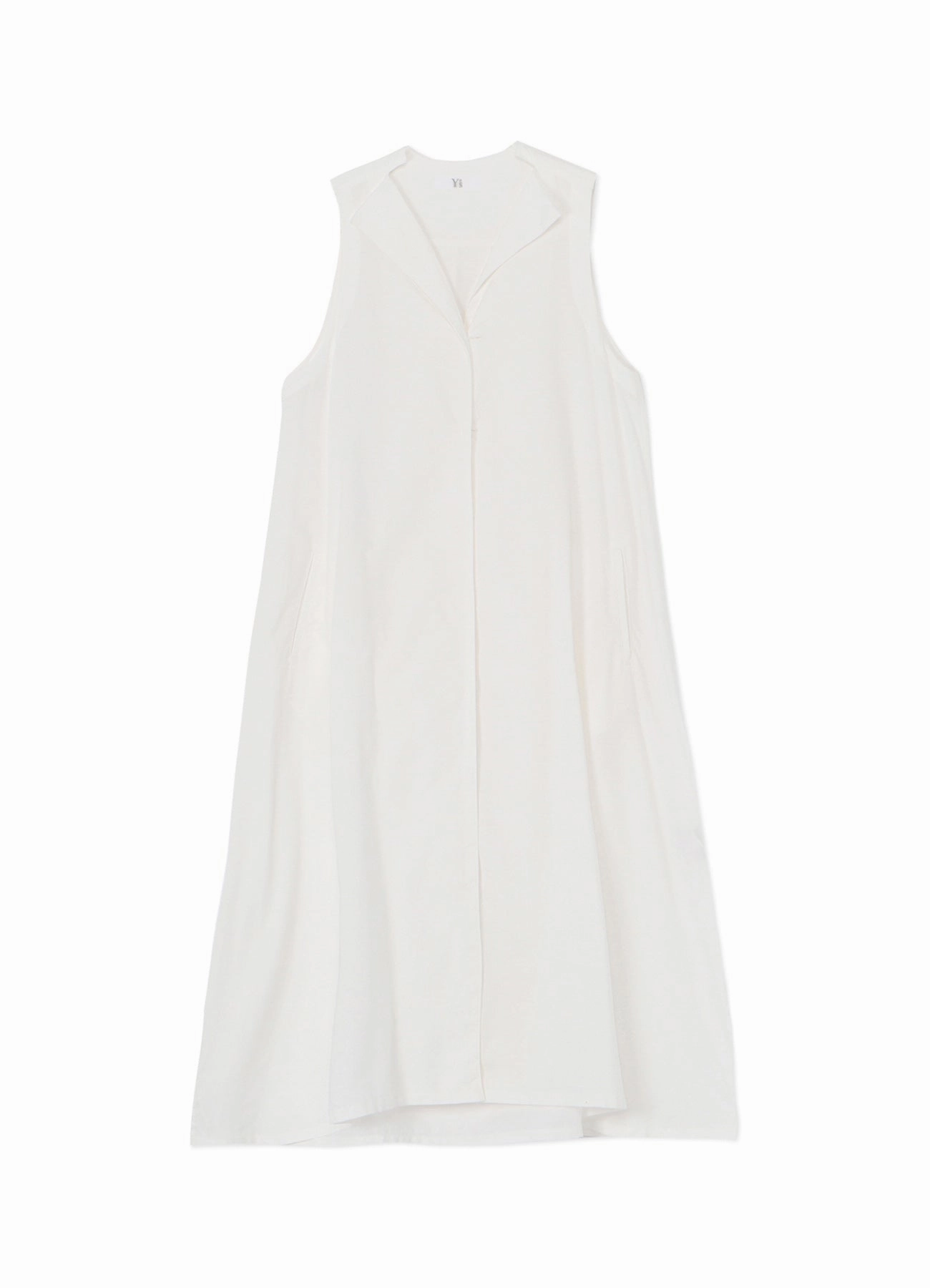 Capsule-Wardrobe [Y's BORN PRODUCT] THIN COTTON TWILL SLEEVELESS DRESS
