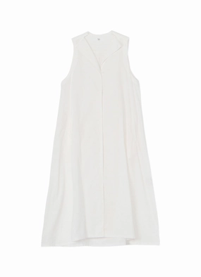 Capsule-Wardrobe [Y's BORN PRODUCT] THIN COTTON TWILL SLEEVELESS DRESS