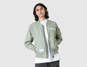 Aape Now Light Weight Jacket / Light Khaki Reinforced Elbow Padding Compression Layer