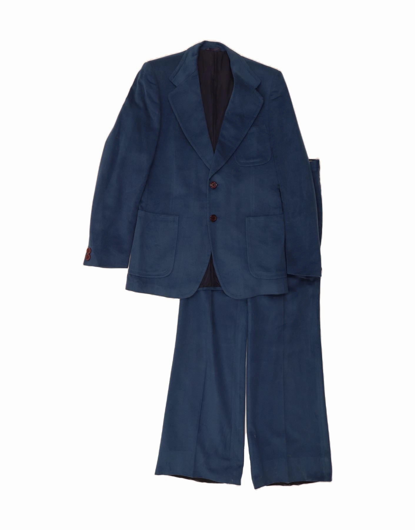 Comfortable Business ABITAL Mens 2 Button 2 Piece Suit IT 50 Large W32 L32 Blue
