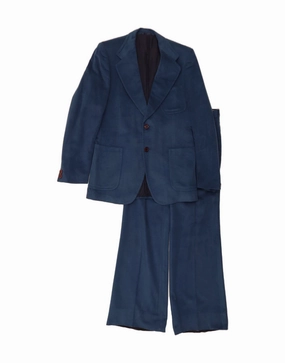 Comfortable Business ABITAL Mens 2 Button 2 Piece Suit IT 50 Large W32 L32 Blue