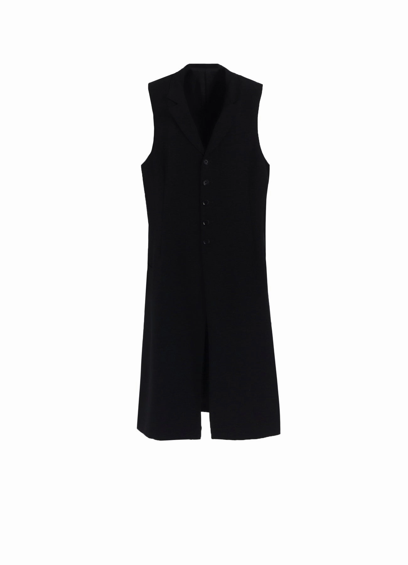 traditional warfare WOOL GABARDINE SINGLE LONG VEST