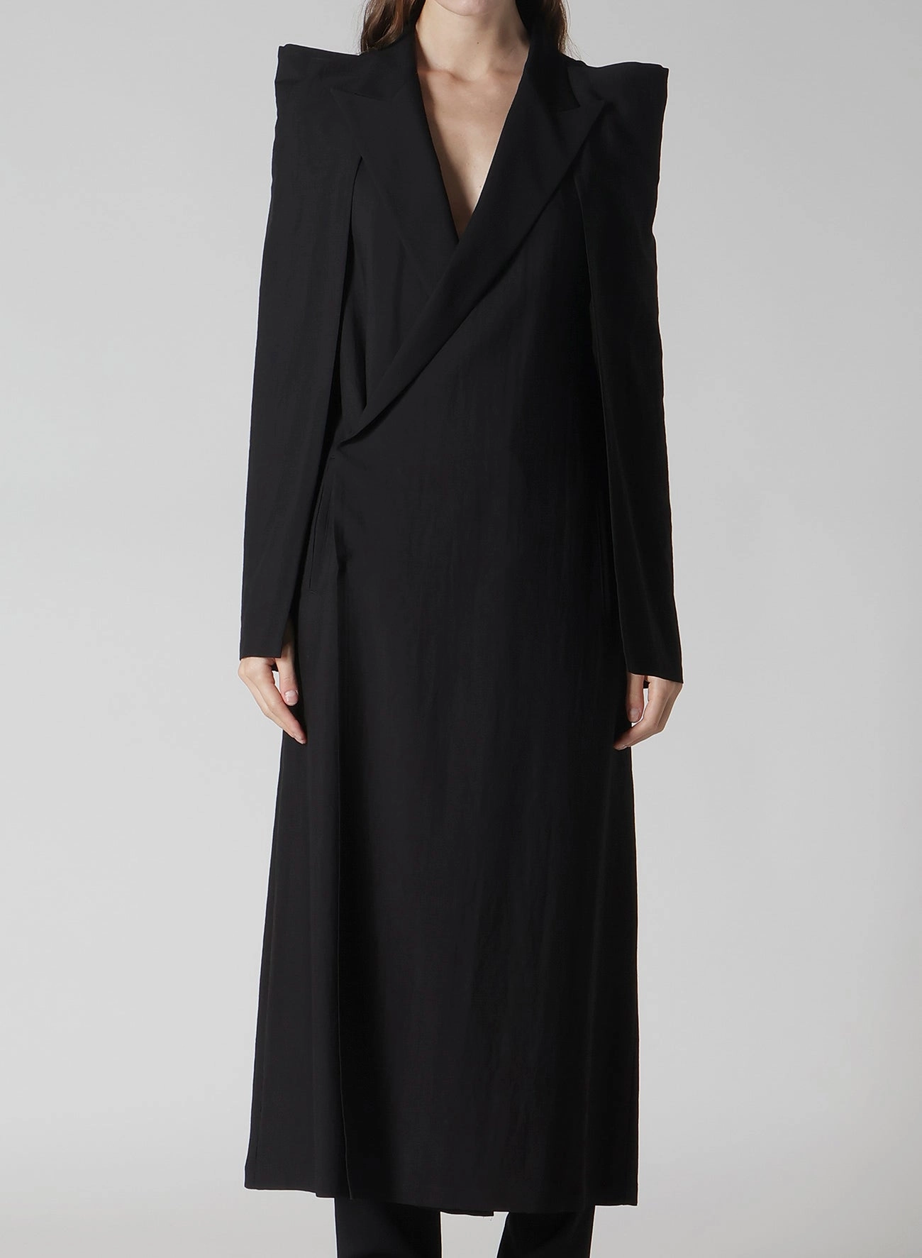 Lightweight Layer Cu/W HIGH TWISTED GABARDINE BOX SILHOUETTE COAT