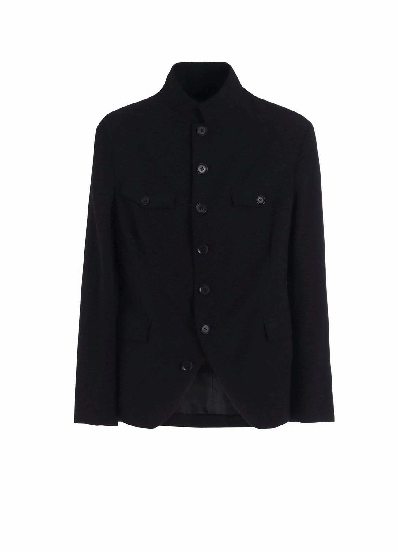 Multi Seasonal Custom - made WOOL GABARDINE MEN STAND COLLAR JACKET