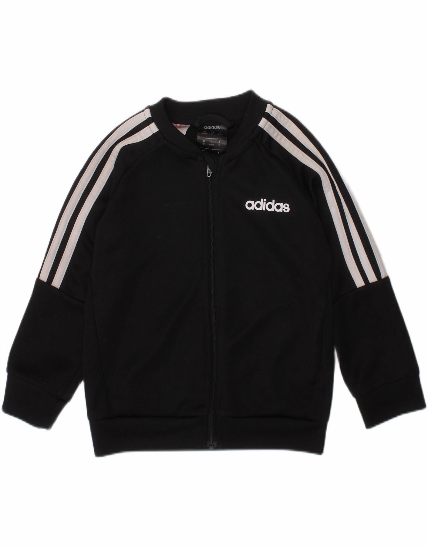 ADIDAS Baby Boys Climalite Graphic Tracksuit Top Jacket 18-24 Months Black Surf Maximize