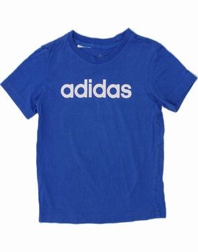ADIDAS Baby Boys Graphic T-Shirt Top 18-24 Months Blue Layering Essential