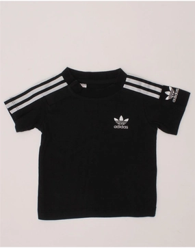 Wardrobe Must-Have Fall Fashion ADIDAS Baby Boys Graphic T-Shirt Top 6-9 Months Black Cotton