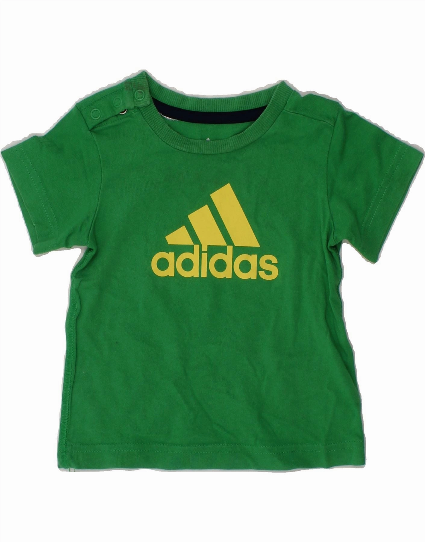 No Slip Shoulder Grip Eco friendly materials ADIDAS Baby Boys Graphic T-Shirt Top 6-9 Months Green Cotton