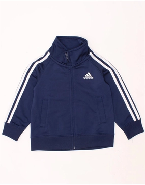 ADIDAS Baby Boys Graphic Tracksuit Top Jacket 12-18 Months Navy Blue restaurant