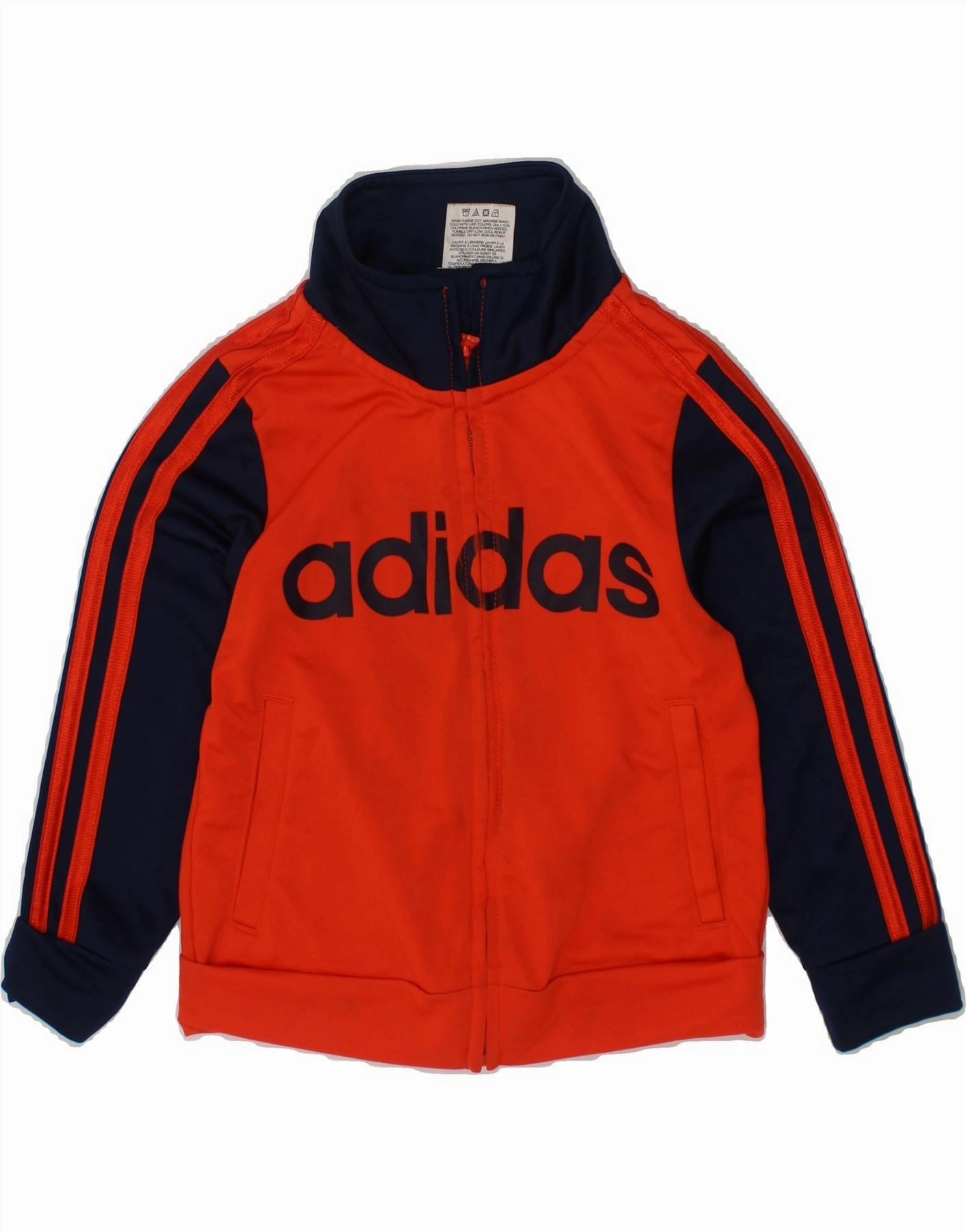 ADIDAS Baby Boys Graphic Tracksuit Top Jacket 18-24 Months Red Colourblock Bravery Template