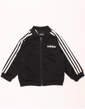 Workplace Use Describe ADIDAS Baby Boys Graphic Tracksuit Top Jacket 9-12 Months Black Polyester