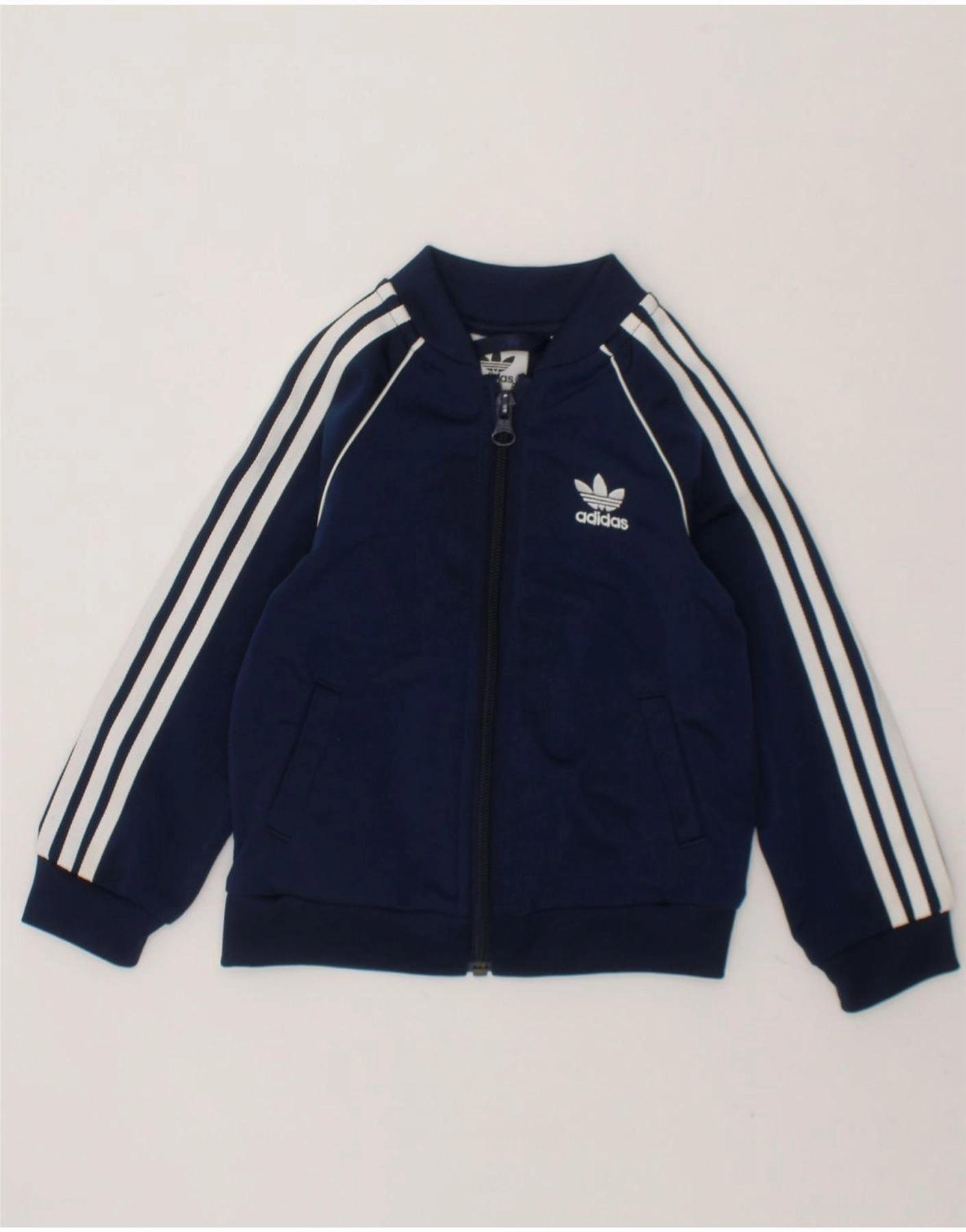 Compact Packable Core Warmth ADIDAS Baby Boys Tracksuit Top Jacket 12-18 Months Navy Blue Polyester