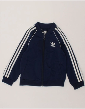 Compact Packable Core Warmth ADIDAS Baby Boys Tracksuit Top Jacket 12-18 Months Navy Blue Polyester