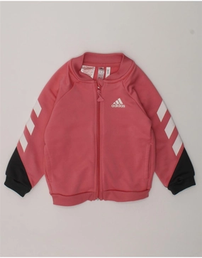 Smart Wear ADIDAS Baby Boys Tracksuit Top Jacket 12-18 Months Pink Polyester
