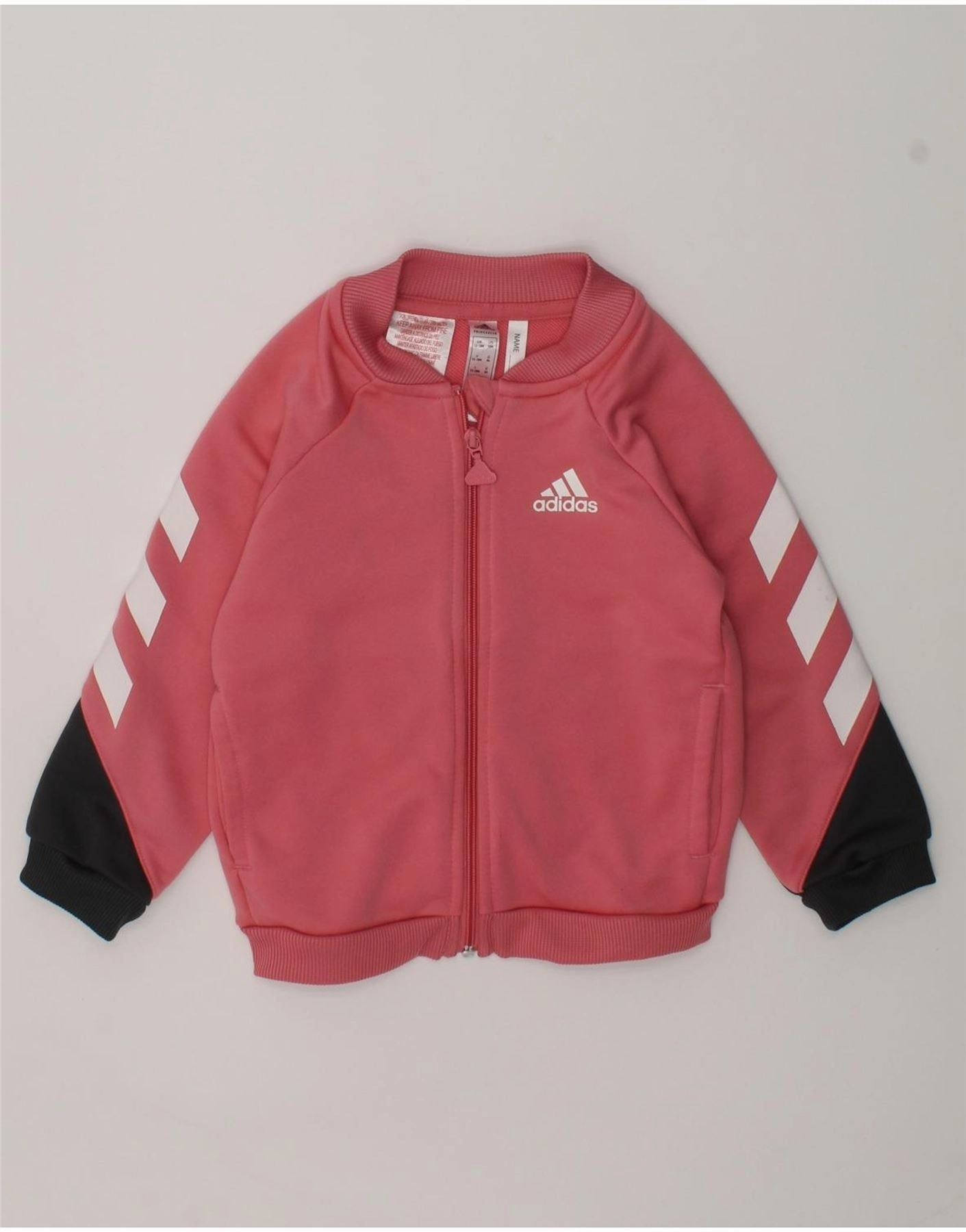 Smart Wear ADIDAS Baby Boys Tracksuit Top Jacket 12-18 Months Pink Polyester