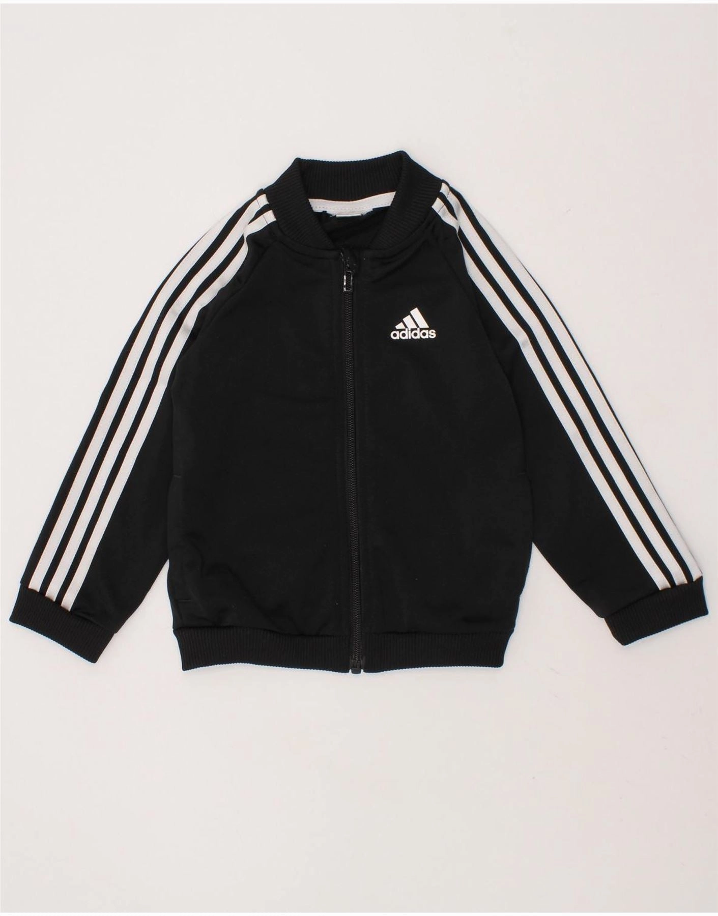 Expose ADIDAS Baby Boys Tracksuit Top Jacket 18-24 Months Black