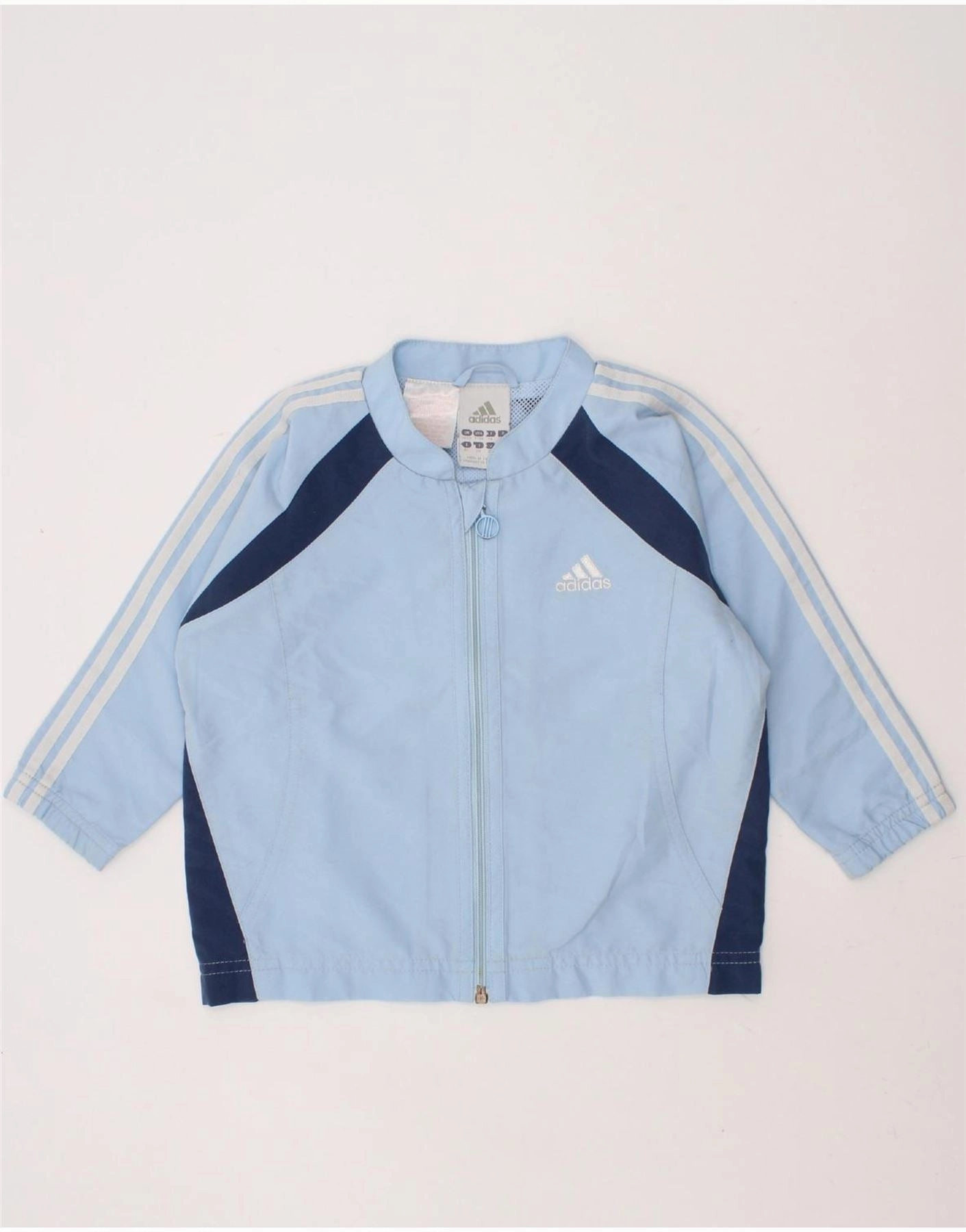 Defy Suggestion ADIDAS Baby Boys Tracksuit Top Jacket 18-24 Months Blue Colourblock
