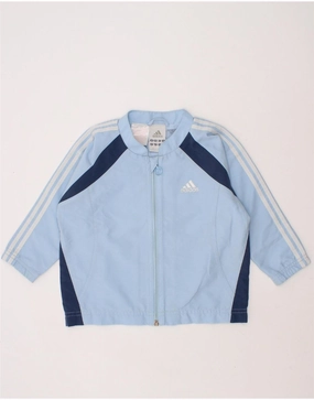 Defy Suggestion ADIDAS Baby Boys Tracksuit Top Jacket 18-24 Months Blue Colourblock