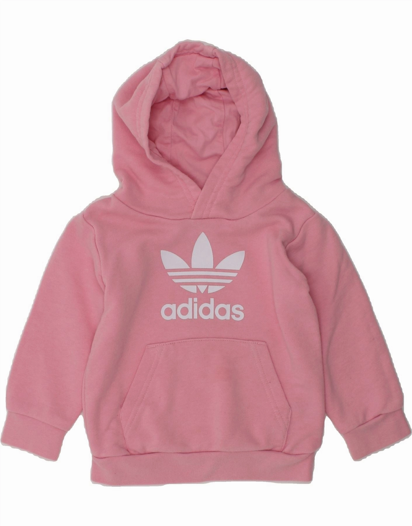 Morning Chill FrictionReduced Sleeve Construction ADIDAS Baby Girls Graphic Hoodie Jumper 9-12 Months Pink Cotton