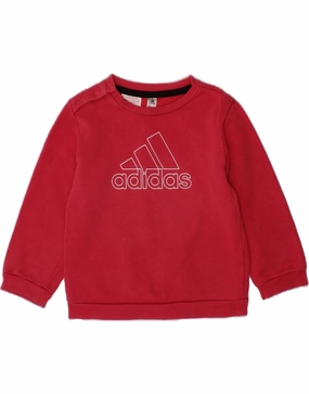Weekend Ready Essential Drape ADIDAS Baby Girls Graphic Sweatshirt Jumper 12-18 Months Pink Cotton