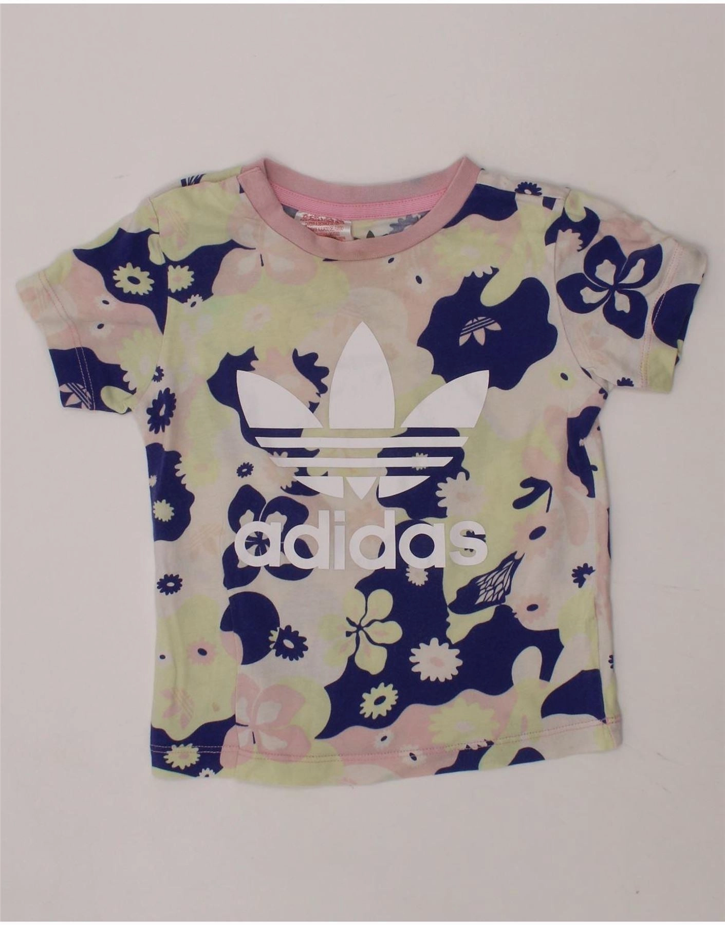 Morning Comfort Job Interview ADIDAS Baby Girls Graphic T-Shirt Top 12-18 Months Multicoloured Floral