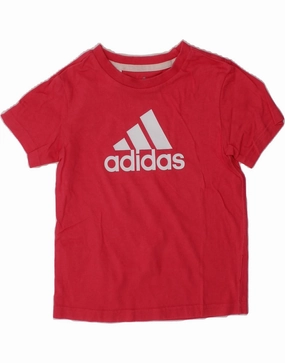 Seasonal Collection ADIDAS Baby Girls Graphic T-Shirt Top 18-24 Months Red