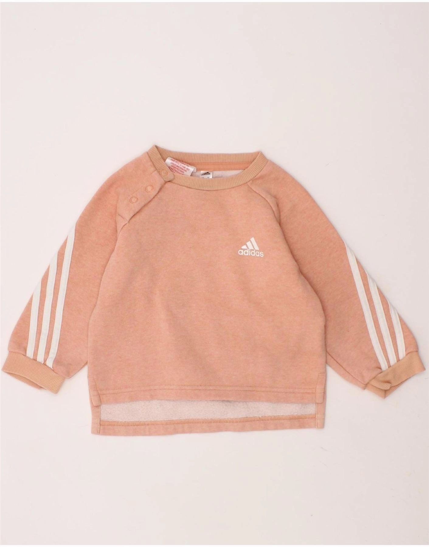 Double Layered Design Lightweight Form ADIDAS Baby Girls Sweatshirt Jumper 6-9 Months Pink Cotton