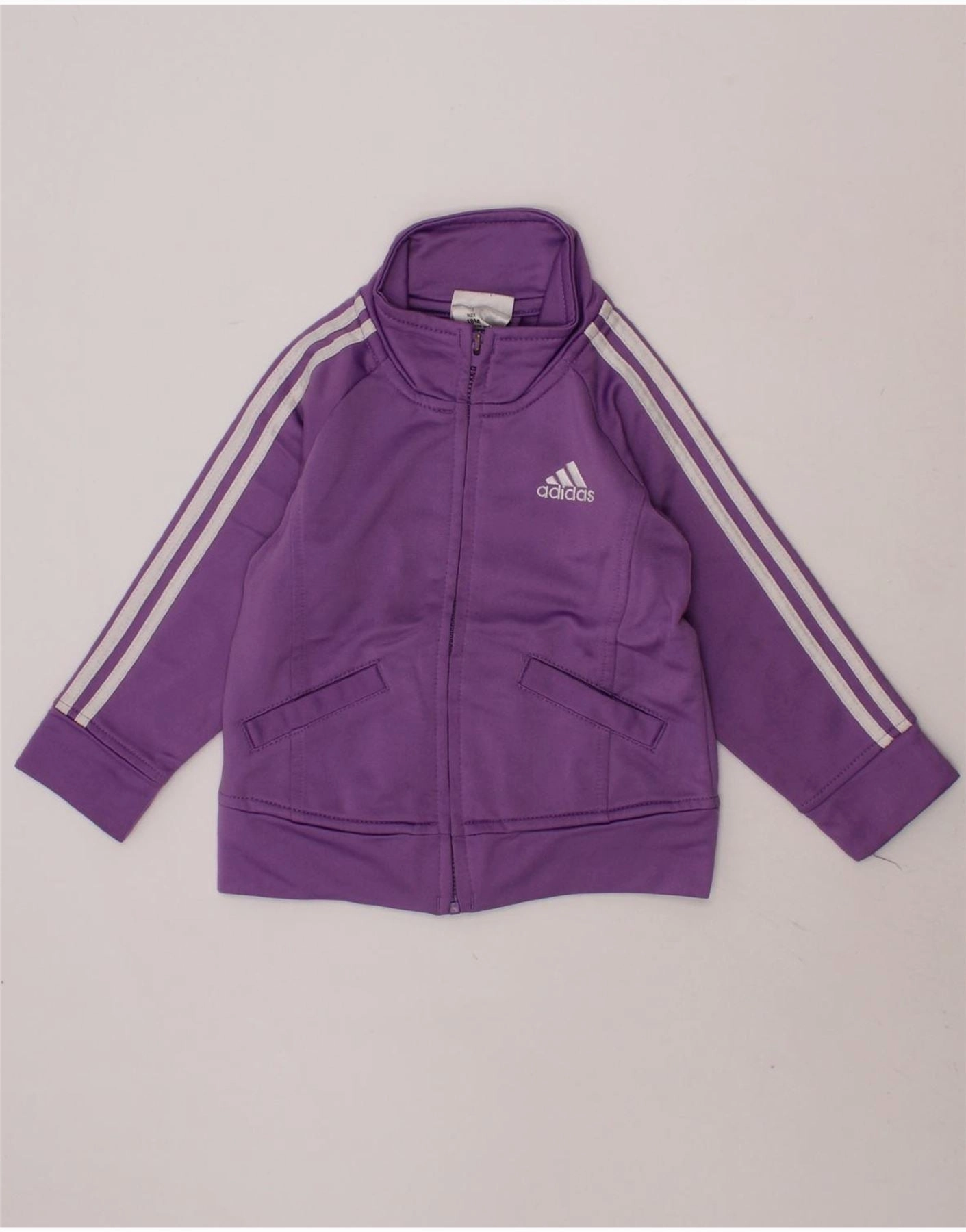 Urban Comfort ADIDAS Baby Girls Tracksuit Top Jacket 12-18 Months Purple Polyester