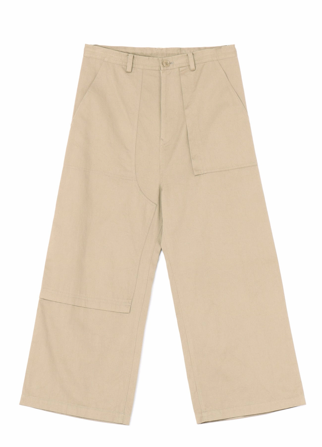 [Y's BORN PRODUCT] COTTON TWILL LONG STRAIGHT PANTS LightweightConstruction