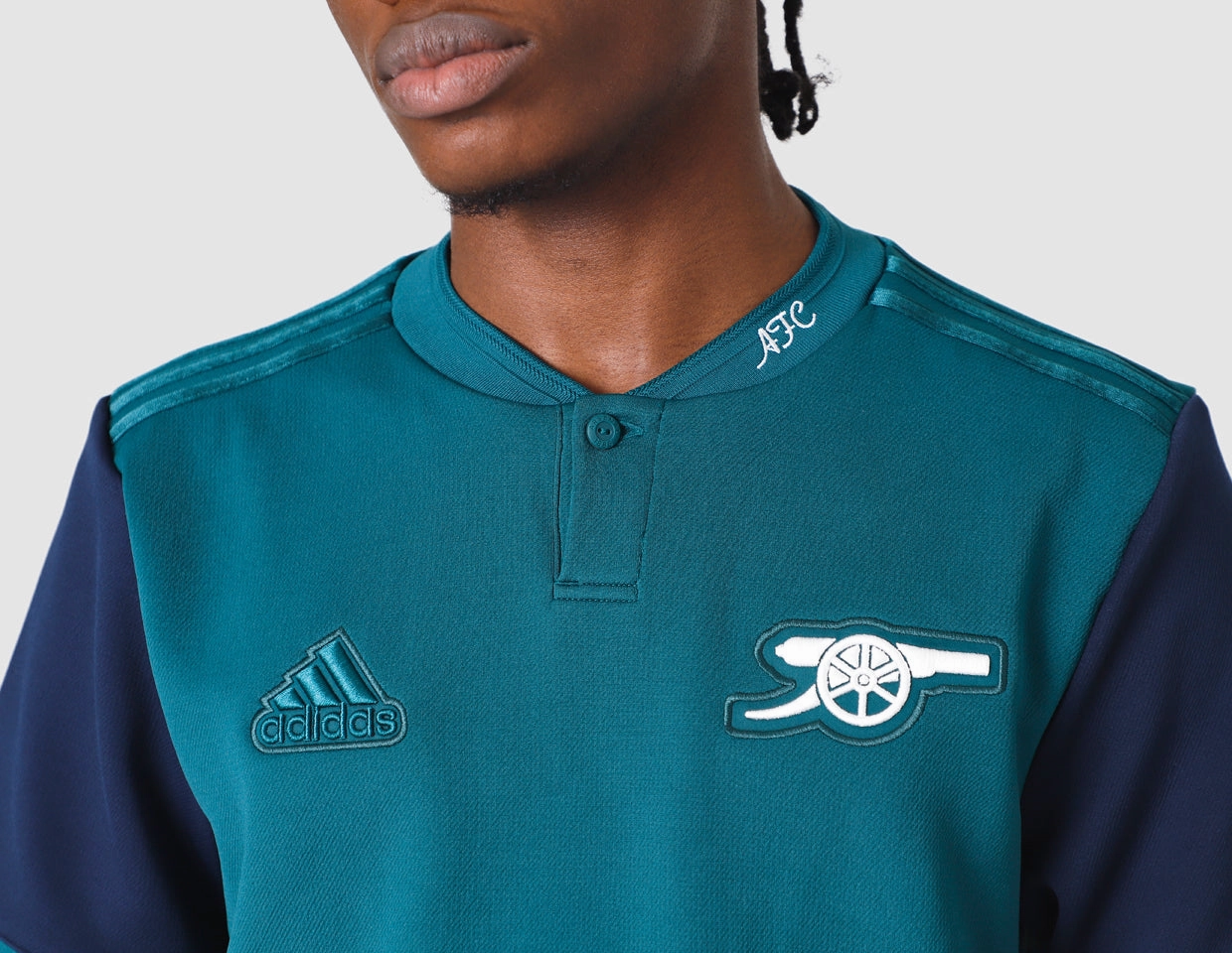 Minimalist Stitching Colorfast Material adidas Arsenal FC Lifestyler Jersey Rich Green / Collegiate