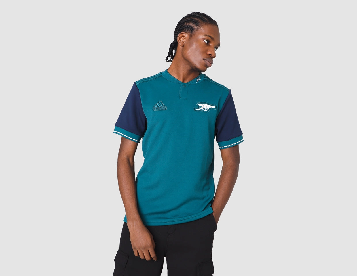 Soft and durable adidas Arsenal FC Lifestyler Jersey Rich Green / Collegiate