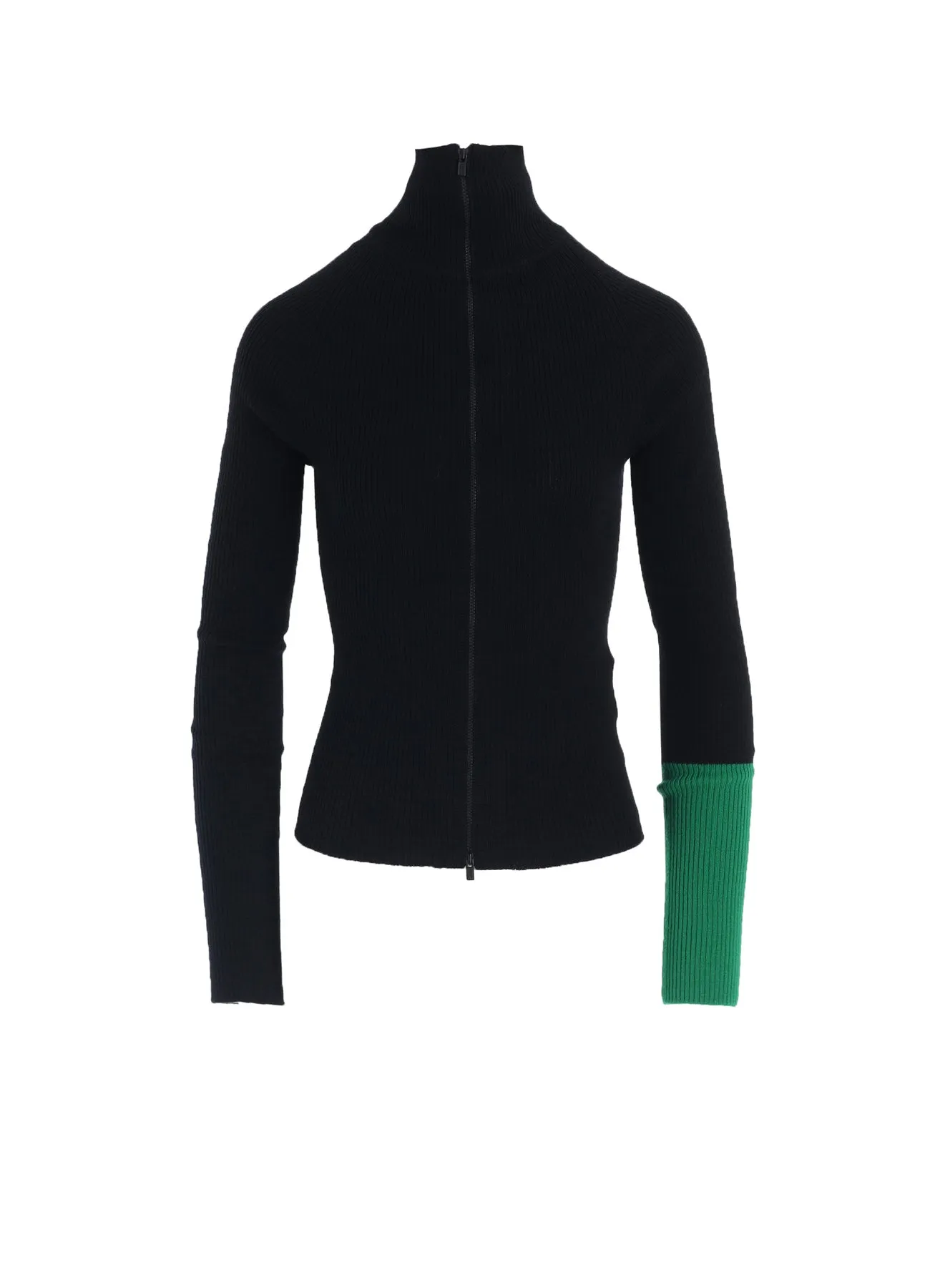 RIB COLOR COMBI HIGH NECK ZIP CD HighElastic Recovery