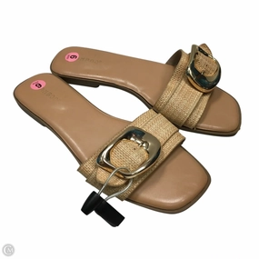 Comfortable Flip-flops for Men Daily Wear Shoes Sandals Flats By Bamboo In Tan, Size: 9