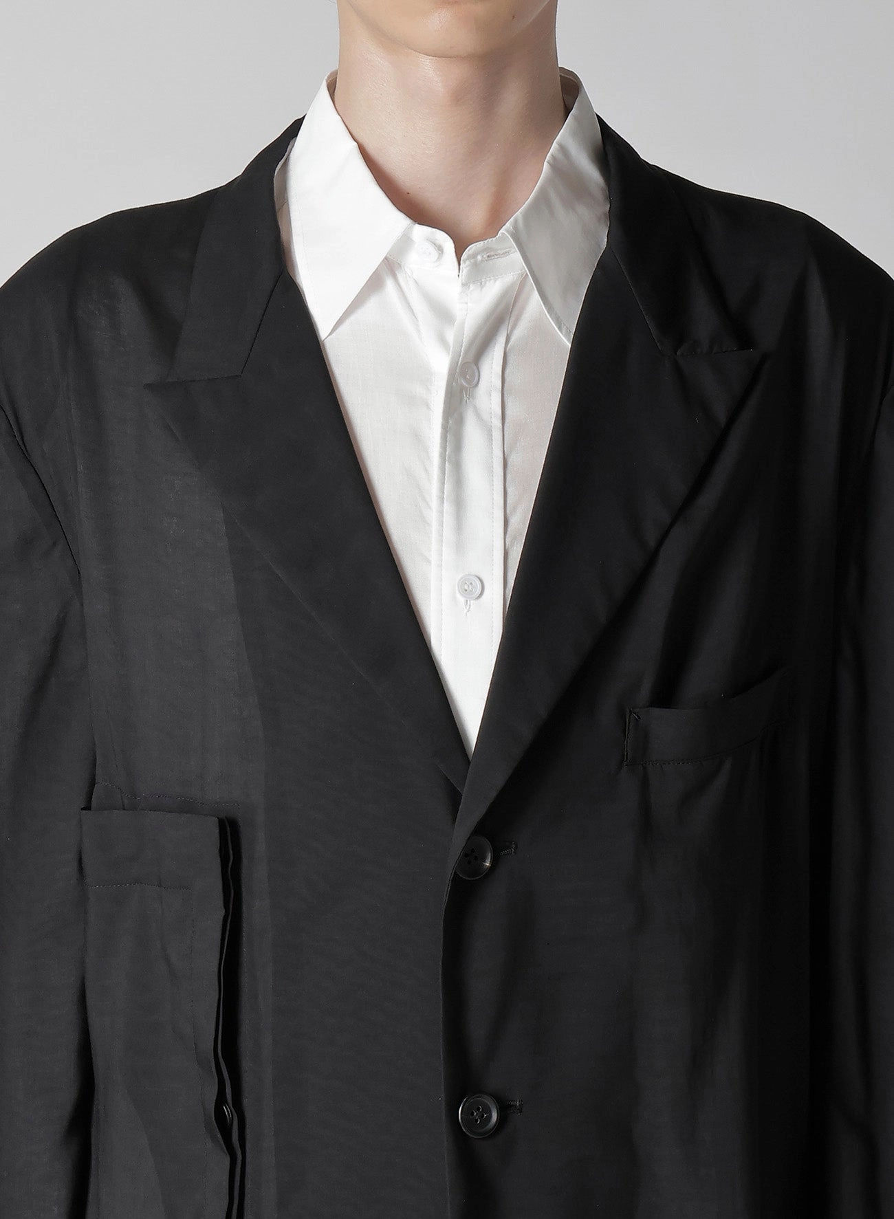 80 MODAL LOAN ASYMMETRY JACKET Relax Fall Commute