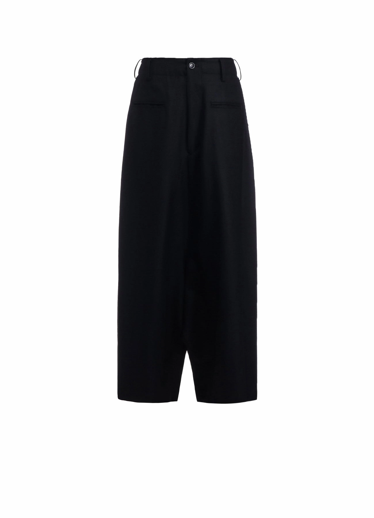 SAXONY R-BACKSIDE FLARE WIDE PANTS High Durability Stitching