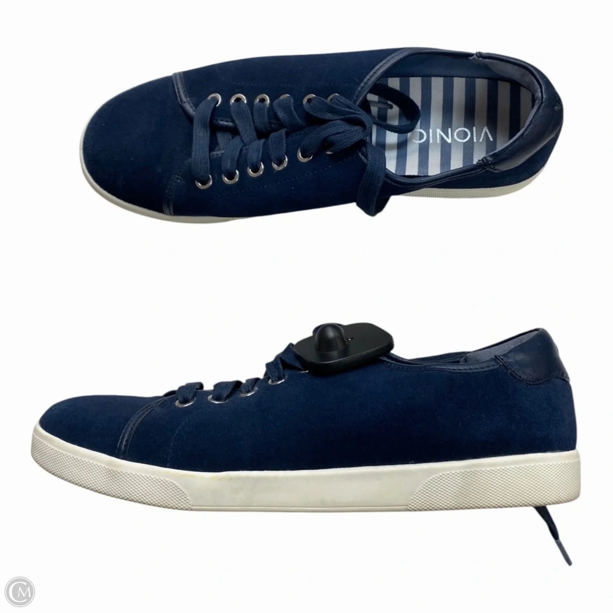 Shoes Sneakers By Vionic In Navy, Size: 9 futuristic - style shoes Ankle Stability
