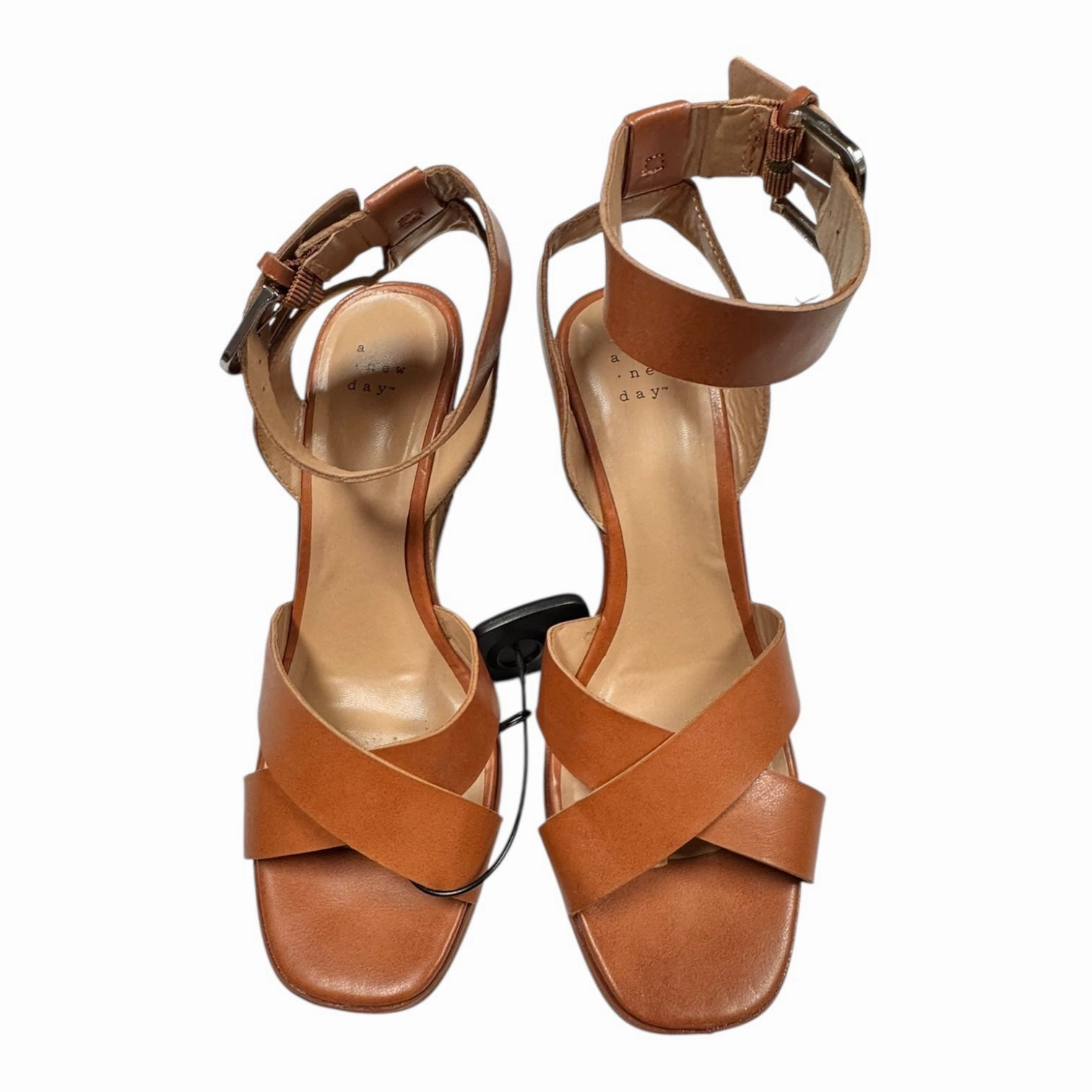 Sandals Heels Block By A New Day In Multi, Size:8.5 Adjustable Heel Strap Good Grip