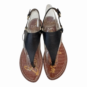 Sandals Flats By Sam Edelman In Black, Size:8.5 Standing Comfort Chic Motion