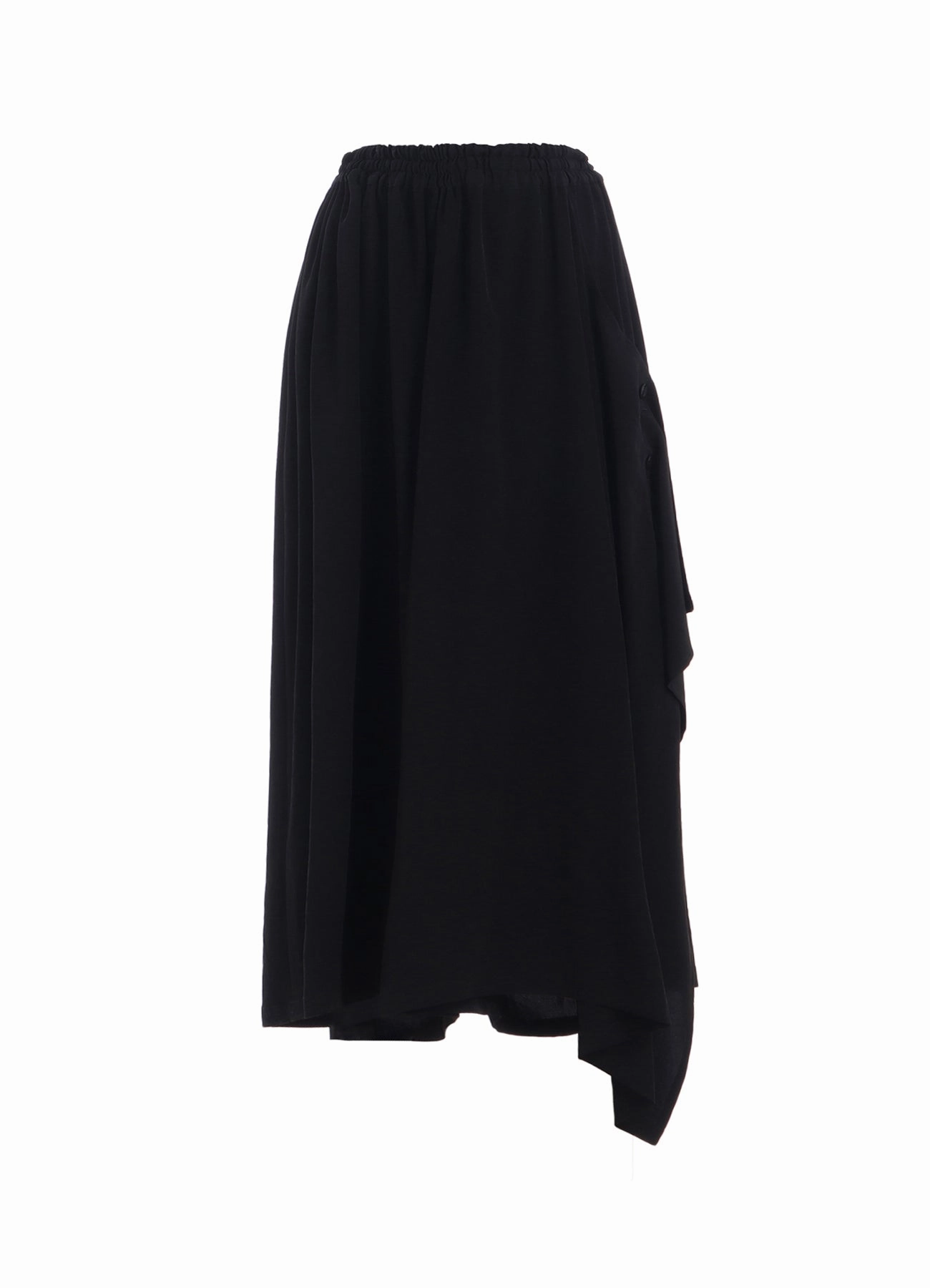 CREPE de CHINE SIDE CLOTH ELASTIC PANTS SecureZipperClosures Comfy Ease