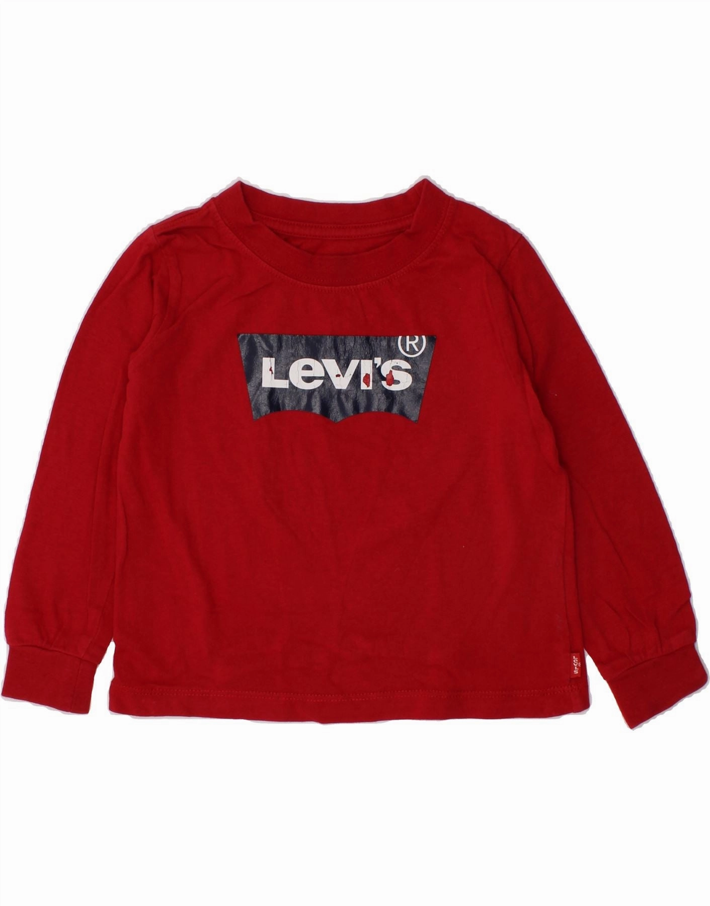 Moisture Management Tech LEVI'S Baby Boys Graphic Top Long Sleeve 18-24 Months Red