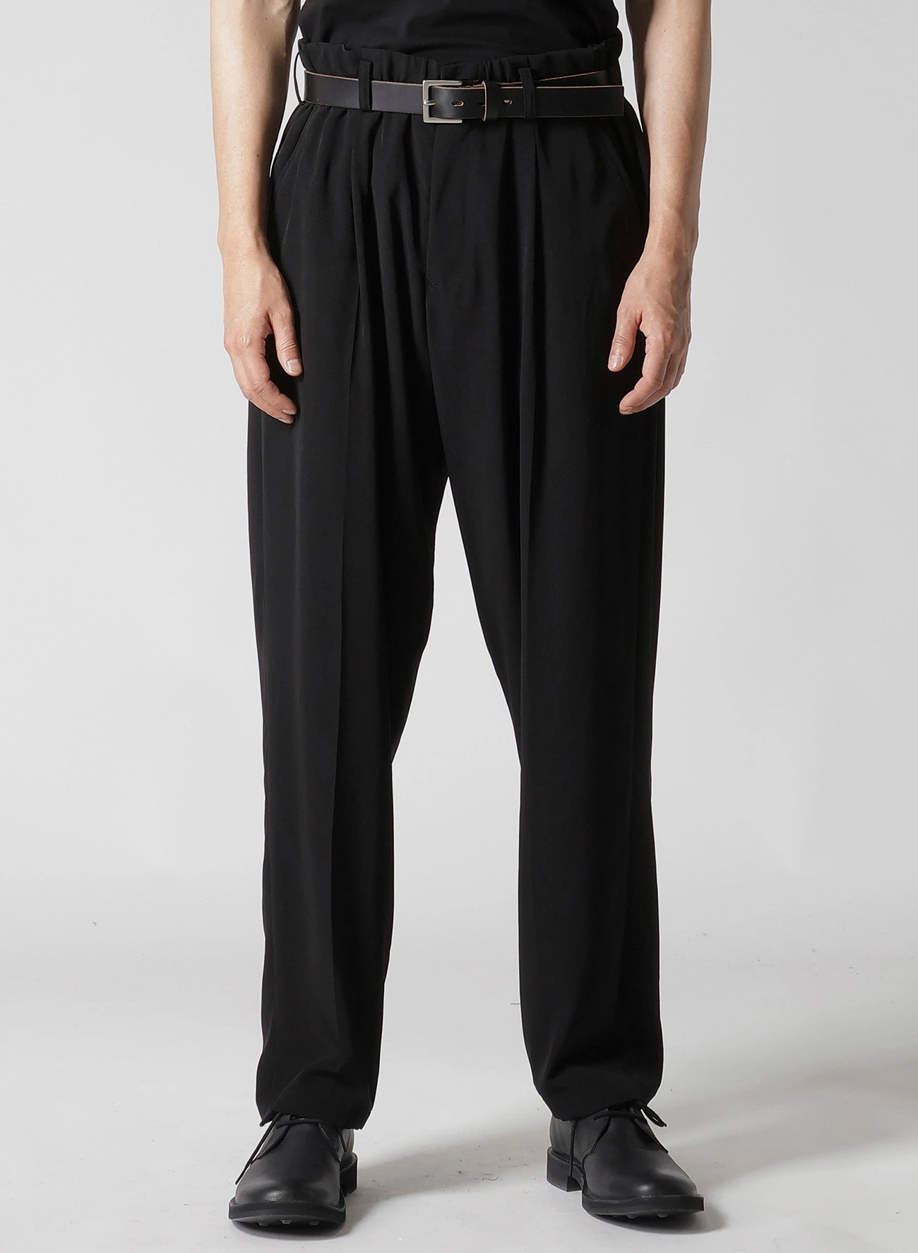 simple design TA TUXEDO PANTS WITH WAIST STRING