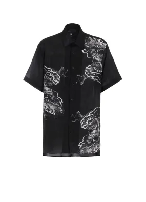 ALOHA SHIRT WITH DRAGON PRINT Flexible Knit