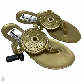 Sandals Designer By Jack Rogers In Gold, Size: 5 Stone Glow