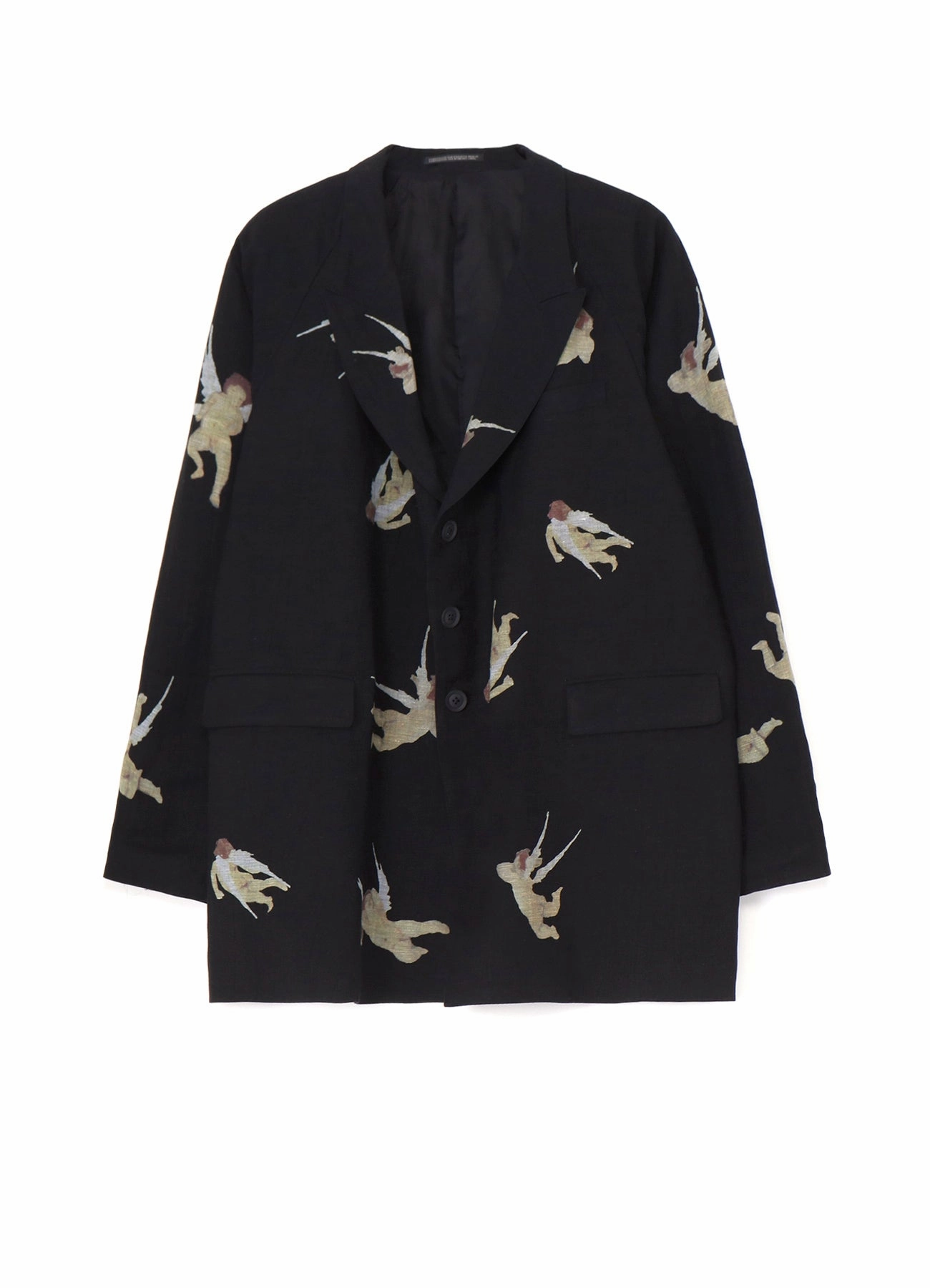 ANGEL PATTERN DOUBLE FRONT JACKET Embroidered