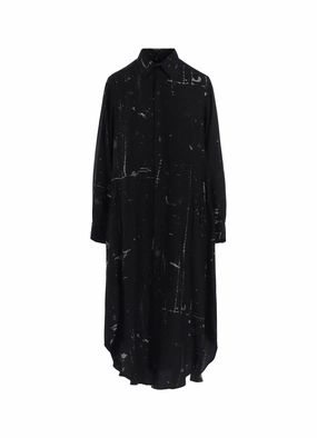 Work Comfort ANGEL-PRINT DUNGAREE TWILL SHIRT DRESS