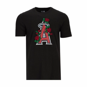 Angels Roses Tee - Mens MicroPiqueKnit Soft touch finish